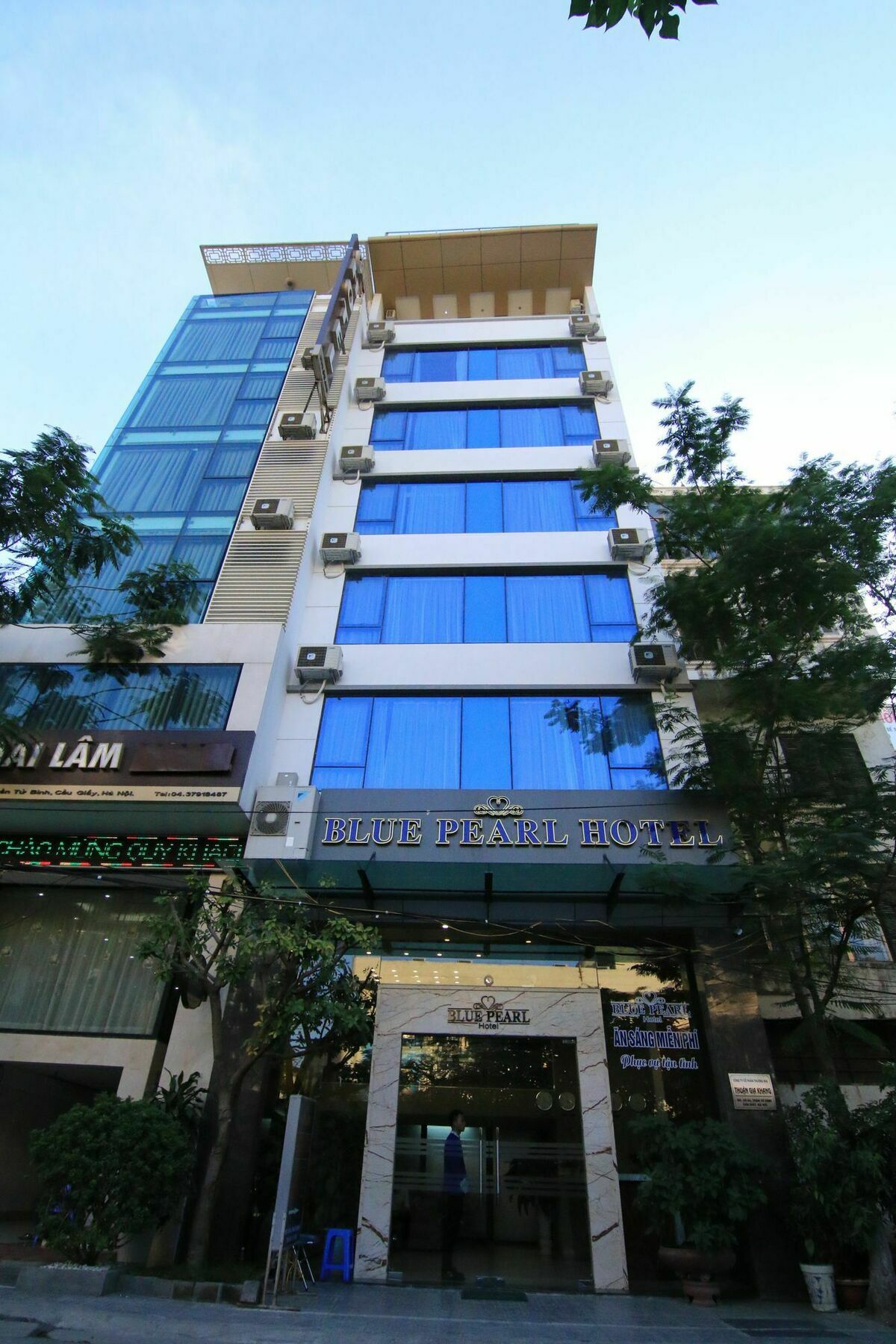 Blue Pearl Hanoi Hotel Bagian luar foto